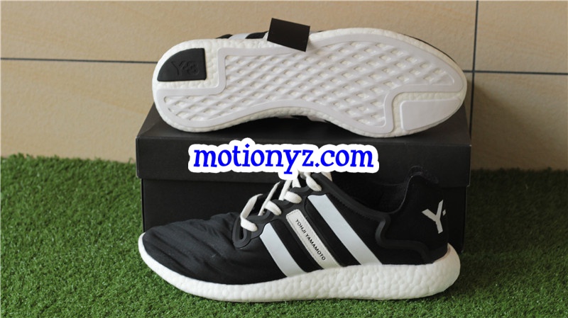 Real Boost Adidas Y3 YOHJI Run Black White